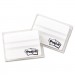 Post-it Tabs MMM686F50WH File Tabs, 2 x 1 1/2, Lined, White, 50/Pack