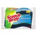 Scotch-Brite MMMMP38D Non-Scratch Multi-Purpose Scrub Sponge, 4 2/5 x 2 3/5, Blue, 3/Pack