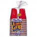 Hefty RFPC20950 Easy Grip Disposable Plastic Party Cups, 9 oz, Red, 50/Pack