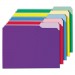Universal UNV12306 Interior File Folders, 1/3-Cut Tabs, Letter Size, Assorted, 100/Box