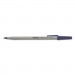 Universal UNV15614 Stick Ballpoint Pen Value Pack, Medium 1mm, Blue Ink, Gray Barrel, 60/Pack