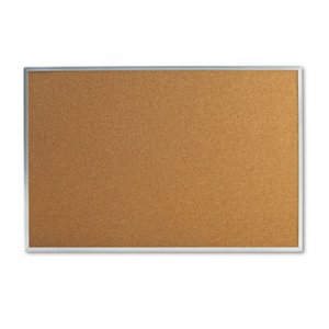 Universal UNV43613 Bulletin Board, Natural Cork, 36 x 24, Satin-Finished Aluminum Frame