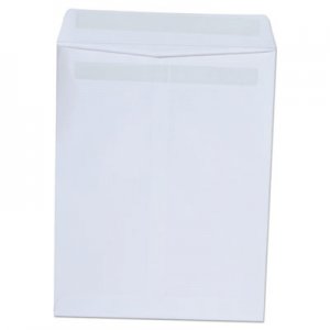 Universal UNV42101 Self-Stick Open-End Catalog Envelope, #10 1/2, Square Flap, Self-Adhesive Closure, 9 x 12, White