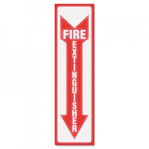 Headline Sign 4793 Glow In The Dark Sign, 4 x 13, Red Glow, Fire Extinguisher