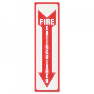 Headline Sign 4793 Glow In The Dark Sign, 4 x 13, Red Glow, Fire Extinguisher