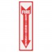 Headline Sign 4793 Glow In The Dark Sign, 4 x 13, Red Glow, Fire Extinguisher