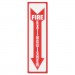 Headline Sign 4793 Glow In The Dark Sign, 4 x 13, Red Glow, Fire Extinguisher