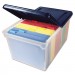 Innovative Storage Designs AVT55797 Extra-Capacity 28" File Tote, Letter Files, 23.25" x 14.25" x 10.63", Clear