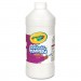 Crayola CYO543132053 Artista II Washable Tempera Paint, White, 32 oz
