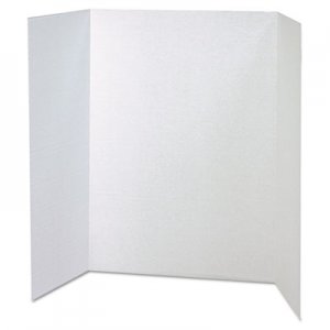 Pacon 37634 Spotlight Corrugated Presentation Display Boards, 48 x 36, White, 4/Carton