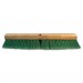 Boardwalk BWK20724 Push Broom Head, 3" Green Flagged Recycled PET Plastic, 24"