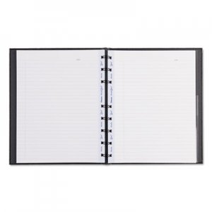 Blueline AF915081 MiracleBind Notebook, College/Margin, 9 1/4 x 7 1/4, Black Cover, 75 Sheets