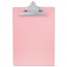 Saunders SAU21800 Recycled Plastic Clipboard with Ruler Edge, 1" Clip Cap, 8 1/2 x 12 Sheets, Pink