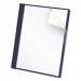 Universal UNV57122 Clear Front Report Cover, Tang Fasteners, Letter Size, Dark Blue, 25/Box