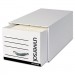 Universal UNV85300 Heavy-Duty Storage Drawers, Letter Files, 14" x 25.5" x 11.5", White, 6/Carton