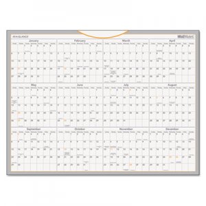 At-A-Glance AW506028 WallMates Self-Adhesive Dry Erase Yearly Calendar, 24 x 18, 2017