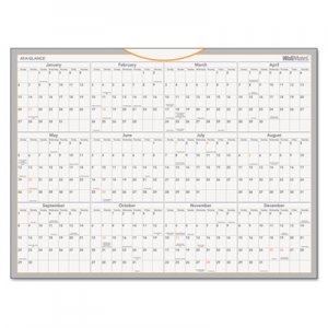 At-A-Glance AW506028 WallMates Self-Adhesive Dry Erase Yearly Calendar, 24 x 18, 2017