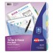 Avery 16177 Write-On Big Tab Plastic Dividers, 8-Tab, Letter