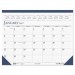 House of Doolittle 1506 Recycled Two-Color Monthly Desk Pad Calendar, 18 1/2 x 13, 2017