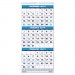 House of Doolittle 3646 Recycled Three-Month Format Wall Calendar, 8x17, 14-Month (Dec.-Jan.) 2016-2018
