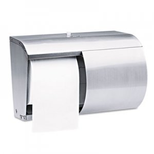 Kimberly-Clark 09606 Coreless Double Roll Tissue Dispenser, 7 1/10 x 10 1/10 x 6 2/5, Stainless