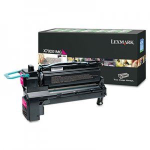 Lexmark X792X1MG X792X1MG Extra High-Yield Toner, 20,000 Page-Yield, Magenta