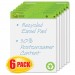 Post-it Easel Pads 559RPVAD6 Self Stick Easel Pads, 25 x 30, White, Recycled, 6 30 Sheet Pads/Carton