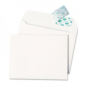 Quality Park 10740 Greeting Card/Invitation Envelope, Contemporary, Redi-Strip,#51/2, White,100/Box
