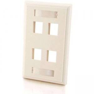 C2G 03413 4 Socket Keystone Network/Multimedia Faceplate