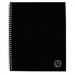 Universal UNV66206 Deluxe Sugarcane Based Notebooks, 1 Subject, Medium/College Rule, Black Cover, 11 x 8.5, 100 Sheets