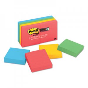 Post-it Notes Super Sticky MMM6228SSAN Pads in Marrakesh Colors, 2 x 2, 90-Sheet, 8/Pack