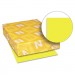 Astrobrights 21011 Astrobrights Colored Paper, 24lb, 8-1/2 x 11, Lift-Off Lemon, 500 Sheets/Ream