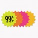 COSCO COS090249 Die Cut Paper Signs, 4" Round, Assorted Colors, Pack of 60 Each