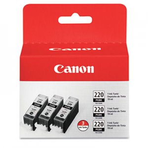 Canon CNM2945B004 2945B004 (PGI-220) Ink, Black, 3/PK