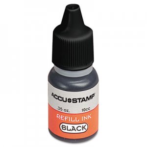 COSCO COS090684 ACCU-STAMP Gel Ink Refill, Black, 0.35 oz Bottle