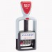 COSCO 2000PLUS COS011032 Model S 360 Two-Color Message Dater, 1.75 x 1, "Faxed," Self-Inking, Blue/Red
