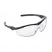 MCR CRWST110 Storm Wraparound Safety Glasses, Black Nylon Frame, Clear Lens, 12/Box