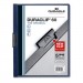 Durable DBL221428 Vinyl DuraClip Report Cover w/Clip, Letter, Holds 60 Pages, Clear/Navy