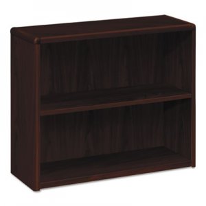HON 10752NN 10700 Series Wood Bookcase, Two Shelf, 36w x 13 1/8d x 29 5/8h, Mahogany