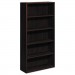 HON 10755NN 10700 Series Wood Bookcase, Five Shelf, 36w x 13 1/8d x 71h, Mahogany