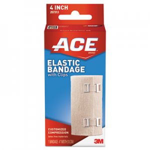 Ace 207313 Elastic Bandage with E-Z Clips, 4" x 64"
