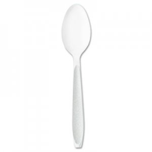 Dart SCCHSWT0007 Impress Heavyweight Polystyrene Cutlery, Teaspoon, White, 1000/Carton