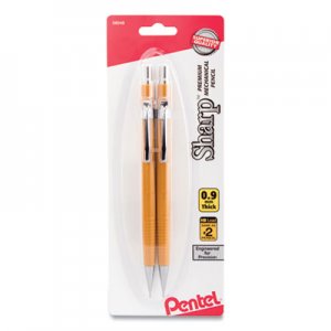 Pentel PENP209BP2K6 Sharp Mechanical Pencil, 0.9 mm, HB (#2.5), Black Lead, Yellow Barrel, 2/Pack