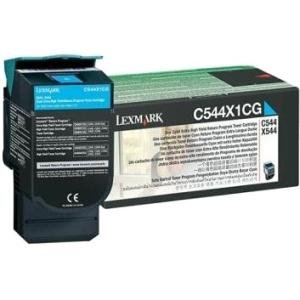 Lexmark C544X4CG Extra High Yield Return Program Toner Cartridge (Cyan)