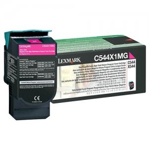 Lexmark C544X4MG Extra High Yield Return Program Toner Cartridge (Magenta)
