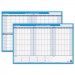 At-A-Glance AAGPM23928 90/120-Day Undated Horizontal Erasable Wall Planner, 36 x 24, White/Blue
