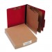 ACCO 15669 ColorLife PRESSTEX Classification Folders, Letter, 6-Section, Exec Red, 10/Box