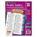 Avery 11322 Ready Index Customizable Table of Contents Double Column Dividers, 32-Tab, Ltr
