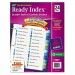 Avery 11321 Ready Index Customizable Table of Contents Double Column Dividers, 24-Tab, Ltr