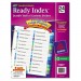 Avery 11321 Ready Index Customizable Table of Contents Double Column Dividers, 24-Tab, Ltr